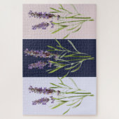 Antikes Lavendel-Triptychon Puzzle (Vertikal)