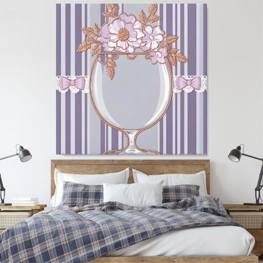 Antikes Lavendelglas  Leinwanddruck (Insitu (Schlafzimmer))