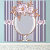 Antikes Lavendelglas  Leinwanddruck (Insitu (Holzboden))