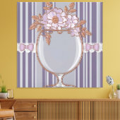 Antikes Lavendelglas  Leinwanddruck (Insitu (Wohnzimmer))