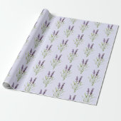 Antikes Lavendelmuster Geschenkpapier (Ungerollt)