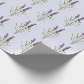 Antikes Lavendelmuster Geschenkpapier (Ecke)