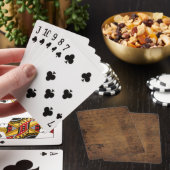 Antikes Leder Spielkarten (In Situ)
