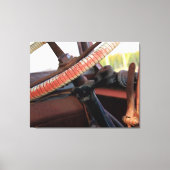 Antikes Lenkrad Leinwanddruck (Vorderseite)