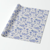 antikes lila Geschenkpapier  (Ungerollt)