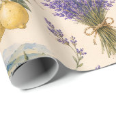 antikes lila Geschenkpapier  (Rolleneckpunkt)