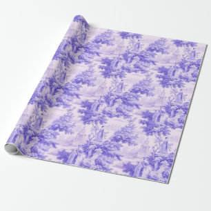 Antikes lila Toile de Joy Geschenkpapier