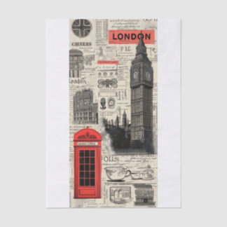 Antikes London Seidenpapier
