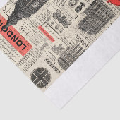 Antikes London Seidenpapier (Ausschnitt)