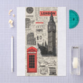 Antikes London Seidenpapier (Handwerk)
