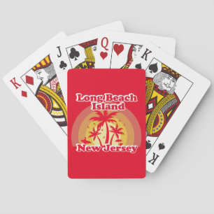 Antikes Long Beach Island New Jersey Spielkarten
