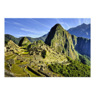 Antikes Machu Picchu, letzte Zuflucht der Fotodruck
