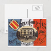 Antikes Madrid Postkarte (Vorne/Hinten)