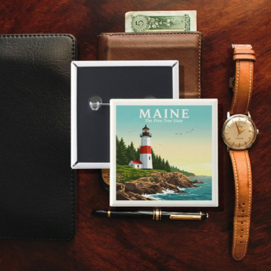 Antikes Maine Button