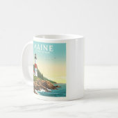 Antikes Maine Kaffeetasse (Vorderseite Links)