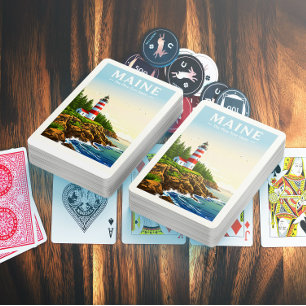 Antikes Maine Spielkarten