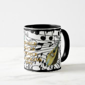 ANTIKES MANDOLIN-TASSE TASSE (VorderseiteRechts)