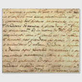 Antikes Manuskript aus dem 1700. Jahrhundert in Ti Geschenkpapier (Flach)