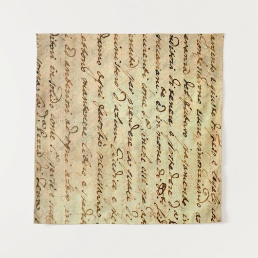 Antikes Manuskript aus dem 1700. Jahrhundert in Ti Wandteppich (Vorderseite (Horizontal))