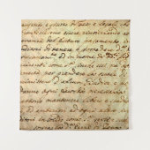 Antikes Manuskript aus dem 1700. Jahrhundert in Ti Wandteppich (Vorderseite)