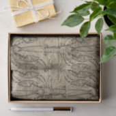Antikes Maritimes Seidenpapier (Geschenk)