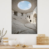 Antikes Marmor-Amphitheater Himmel Poster (Küche)