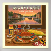 Antikes Maryland Poster (Vorne)