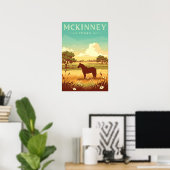 Antikes McKinney Texas Poster (Heimbüro)