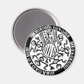 Antikes mexikanisches Design - Magnet (Vorderseite/Rückseite)