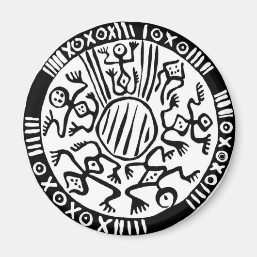 Antikes mexikanisches Design - Magnet (Vorne)