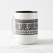 Antikes mexikanisches Design - Tasse (Vorderseite Links)
