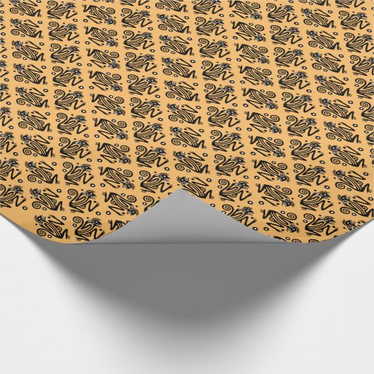 Antikes mexikanisches Motiv Geschenkpapier (Ecke)