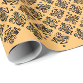 Antikes mexikanisches Motiv Geschenkpapier (Rolleneckpunkt)