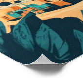 Antikes Miami Florida Poster (Ecke)