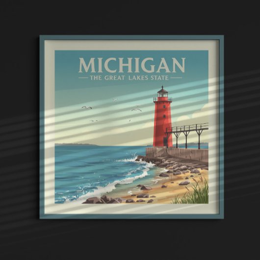 Antikes Michigan Poster