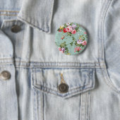 Antikes Mintgrün Blumenmuster Button (Beispiel)