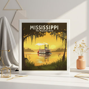 Antikes Mississippi Fliese
