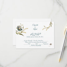 Antikes Monogramm Blumenranke
