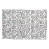 Antikes Monogramm-mittelalterliches Manuskript des Kissenbezug (Rückseite)