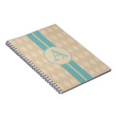 Antikes monogrammiertes Spitzen-Notizbuch Notizblock (Rechte Seite)