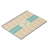 Antikes monogrammiertes Spitzen-Notizbuch Notizblock (Linke Seite)