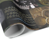 Antikes Mosaik Geschenkpapier (Rolleneckpunkt)