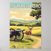 Antikes Murfreesboro Tennessee Poster (Vorne)