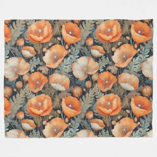 Antikes Muster Fleecedecke (Vorderseite (Horizontal))