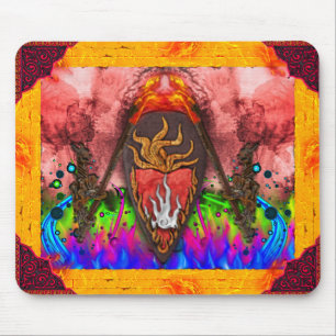 Antikes mystisches Zauber von magischen Zaubern un Mousepad