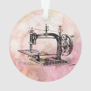 Antikes Nähmaschinen- und Nähzubehör-Ornament Ornament
