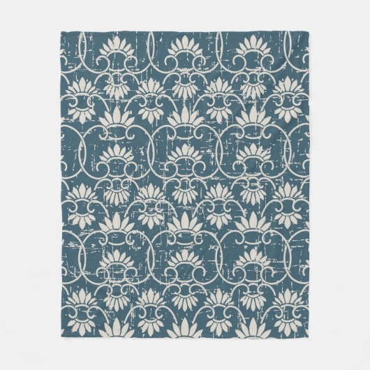 Antikes Nahtloses Retro abgenutztes HintergrundRet Fleecedecke (Vorderseite)