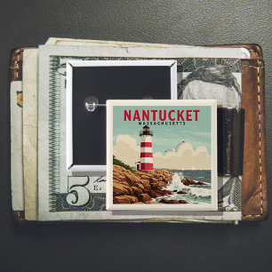 Antikes Nantucket Massachusetts Button