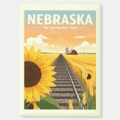 Antikes Nebraska Magnet (Vorderseite)