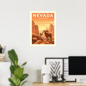Antikes Nevada Poster (Heimbüro)